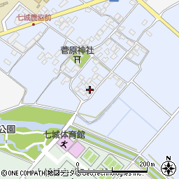 熊本県菊池市七城町甲佐町157周辺の地図