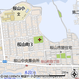 桜山東公園周辺の地図