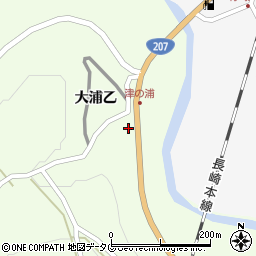 佐賀県藤津郡太良町大浦乙周辺の地図