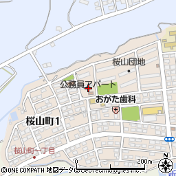 熊本県荒尾市桜山町2丁目24周辺の地図