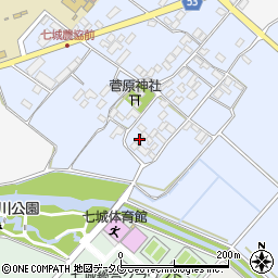 熊本県菊池市七城町甲佐町152周辺の地図