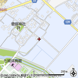 熊本県菊池市七城町甲佐町728周辺の地図