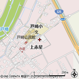 熊本県菊池市上赤星1144-1周辺の地図