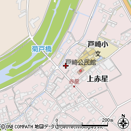 熊本県菊池市上赤星1178-3周辺の地図