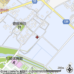 熊本県菊池市七城町甲佐町742-1周辺の地図