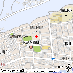 熊本県荒尾市桜山町2丁目20周辺の地図