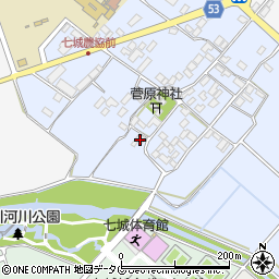 熊本県菊池市七城町甲佐町132周辺の地図