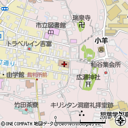 竹田郵便局周辺の地図