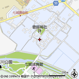 熊本県菊池市七城町甲佐町150周辺の地図