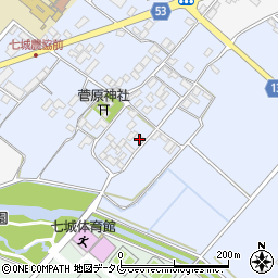熊本県菊池市七城町甲佐町159周辺の地図