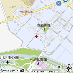 熊本県菊池市七城町甲佐町131周辺の地図