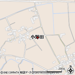 熊本県阿蘇市小野田周辺の地図