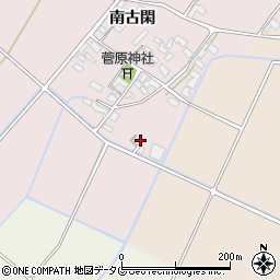 熊本県菊池市南古閑646周辺の地図