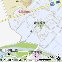 熊本県菊池市七城町甲佐町130周辺の地図