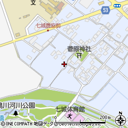 熊本県菊池市七城町甲佐町120周辺の地図