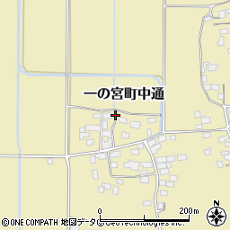 熊本県阿蘇市一の宮町中通1593周辺の地図