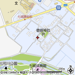 熊本県菊池市七城町甲佐町135周辺の地図