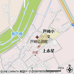 熊本県菊池市上赤星1172周辺の地図