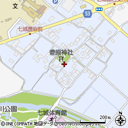 熊本県菊池市七城町甲佐町140周辺の地図