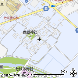 熊本県菊池市七城町甲佐町161周辺の地図