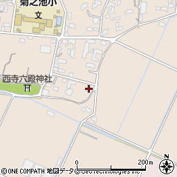 熊本県菊池市上西寺1882周辺の地図