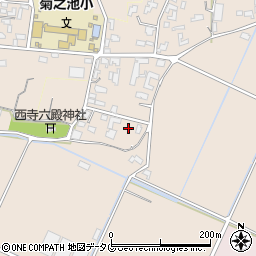 熊本県菊池市上西寺1885周辺の地図