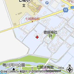 熊本県菊池市七城町甲佐町129周辺の地図