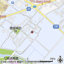 熊本県菊池市七城町甲佐町180周辺の地図
