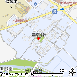 熊本県菊池市七城町甲佐町124周辺の地図
