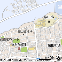 熊本県荒尾市桜山町2丁目16周辺の地図