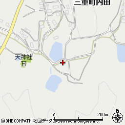 大分県豊後大野市三重町内田1826周辺の地図