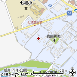熊本県菊池市七城町甲佐町2周辺の地図