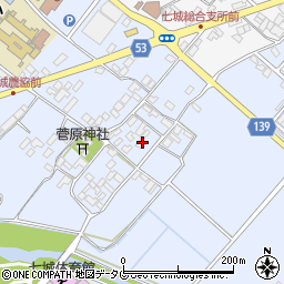 熊本県菊池市七城町甲佐町163周辺の地図