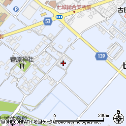 熊本県菊池市七城町甲佐町178周辺の地図