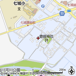 熊本県菊池市七城町甲佐町122周辺の地図