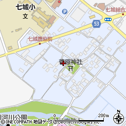 熊本県菊池市七城町甲佐町121周辺の地図