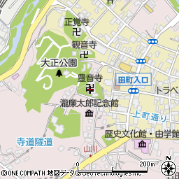 豊音寺周辺の地図