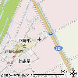 熊本県菊池市上赤星1392-1周辺の地図