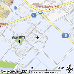 熊本県菊池市七城町甲佐町174周辺の地図