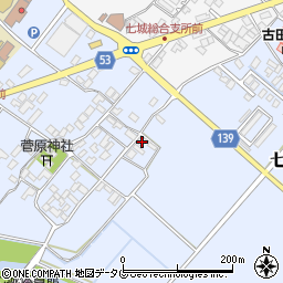 熊本県菊池市七城町甲佐町176周辺の地図