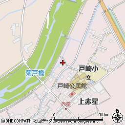 熊本県菊池市上赤星1193-1周辺の地図