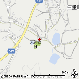 大分県豊後大野市三重町内田183周辺の地図