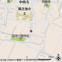 熊本県菊池市上西寺1892周辺の地図
