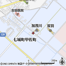 熊本県菊池市七城町甲佐町279周辺の地図