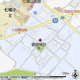 熊本県菊池市七城町甲佐町118周辺の地図