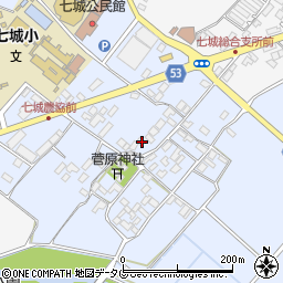 熊本県菊池市七城町甲佐町112周辺の地図