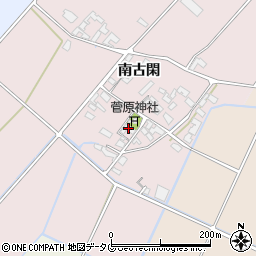 熊本県菊池市南古閑734周辺の地図