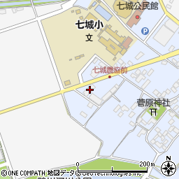 熊本県菊池市七城町甲佐町18周辺の地図