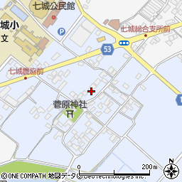 熊本県菊池市七城町甲佐町111周辺の地図