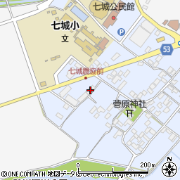熊本県菊池市七城町甲佐町16周辺の地図